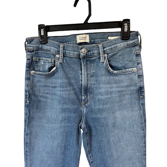 Citizens Of Humanity Blue Faded Flare Jeans Womens Size 29 Denim Casual Style - Picture 2 of 13